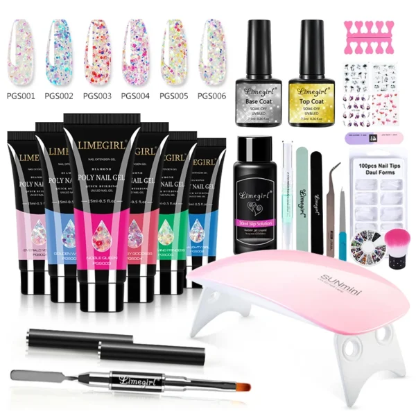 Acrylic Nails Kit With Lamp, Drill, Gel Polish, Manicure Tools - Image 6