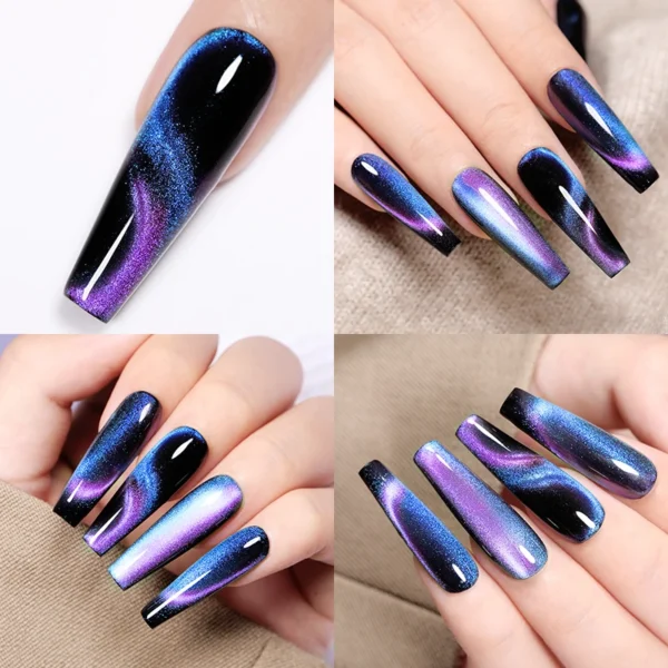 Acrylic Nails Kit 9D Cat Eye Magnetic Gel Polish For Manicure - Image 3