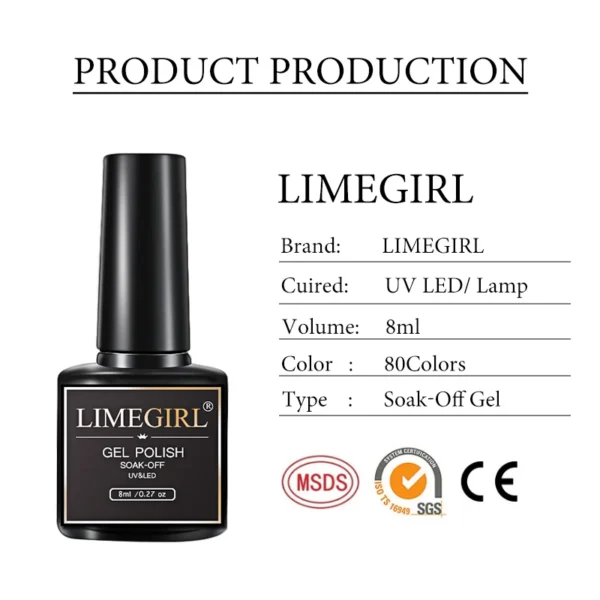 Acrylic Nails Kit 60/40 Pcs Gel Polish Set Glitter Soak Off - Image 4