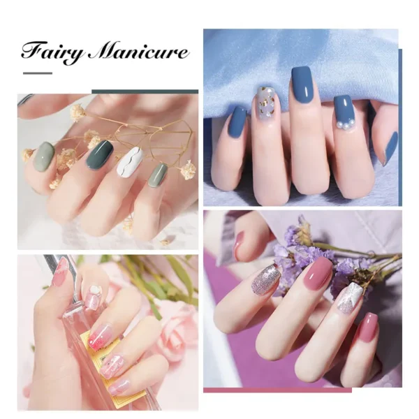 Acrylic Nails Kit 60/40 Pcs Gel Polish Set Glitter Soak Off - Image 5