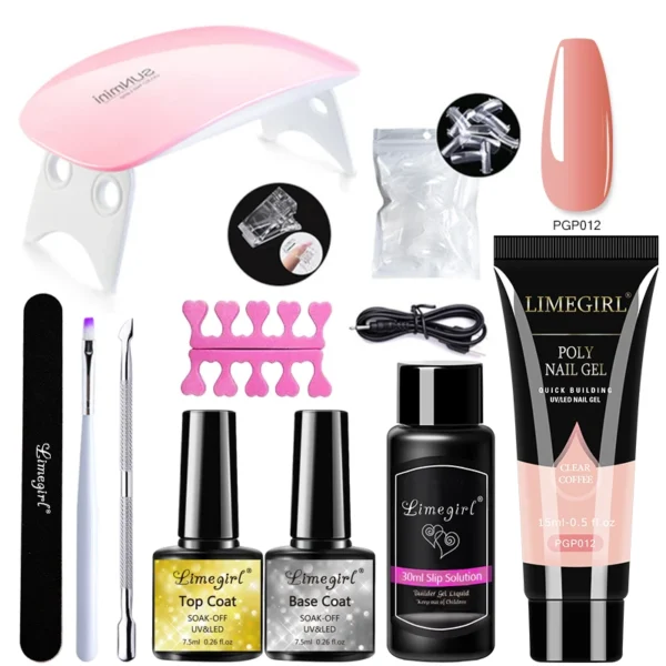Acrylic Nails Kit With Lamp, Drill, Gel Polish, Manicure Tools - Image 9