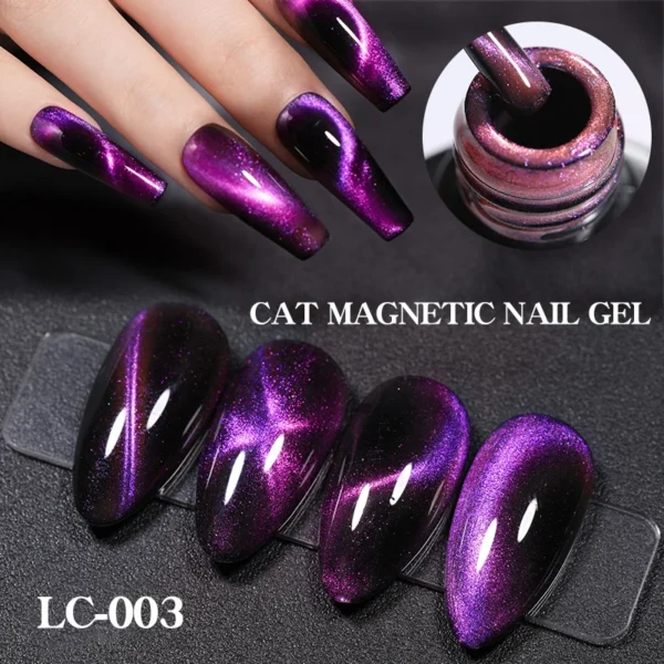 Acrylic Nails Kit 9D Rainbow Magnetic Gel Polish Set Tool - Image 3