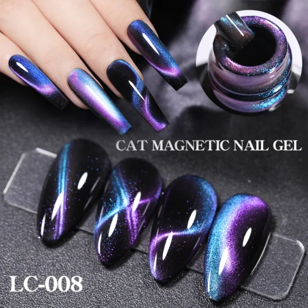 Acrylic Nails Kit 9D Rainbow Magnetic Gel Polish Set Tool - Image 2