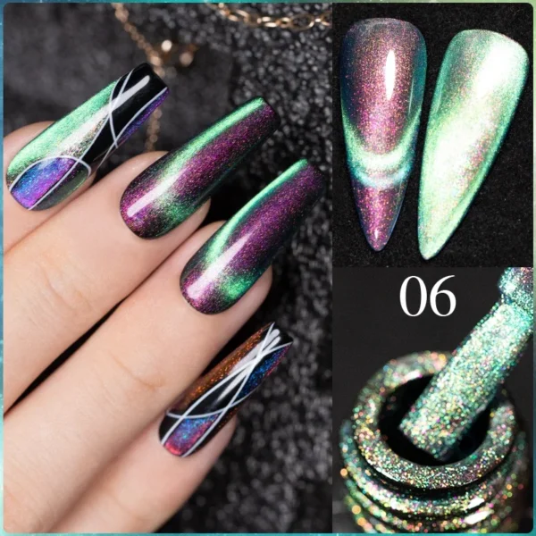 Acrylic Nails Kit Cat Eye Magnetic Gel Polish Set Soak Off Varnish - Image 7