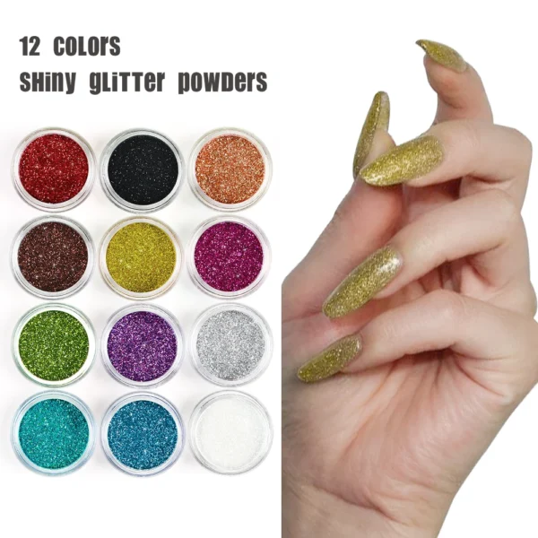 Acrylic Nails Kit Professional Set with Powder, Glitter, Tools - Image 5