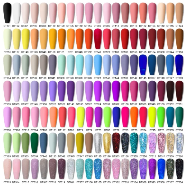 Acrylic Nails Kit Nude Pink Gel Polish Set with UV LED Base Top Coat - Image 6