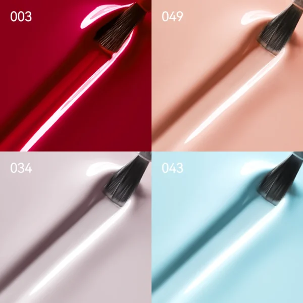 Acrylic Nails Kit Burgundy Gel Polish Glossy Semi Permanent - Image 4
