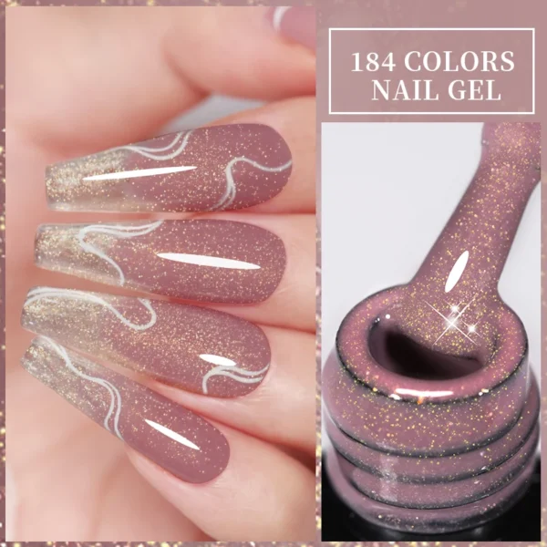 Acrylic Nails Kit 6Pcs Autumn Winter Gel Polish Manicure Set - Image 7