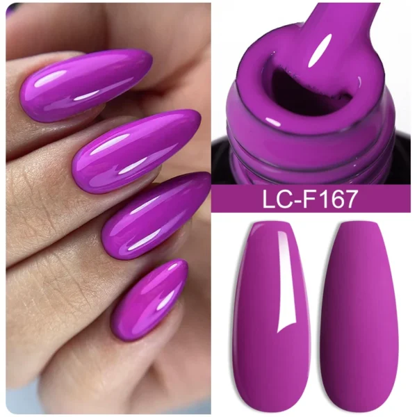 Acrylic Nails Kit Pink Purple Gel Polish Set UV LED Varnish - Image 5