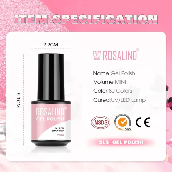 Gel Nail Polish Set 6PCS UV Semi Permanent Macaron Effect Gift Kit - Image 3