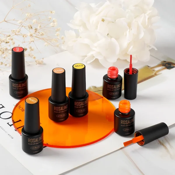 Gel Nail Polish Set 6PCS UV Semi Permanent Macaron Effect Gift Kit - Image 4