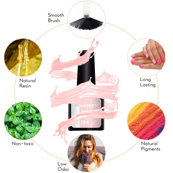 Acrylic Nails Kit with UV LED Lamp, 12 Colors Gel Set - Image 3