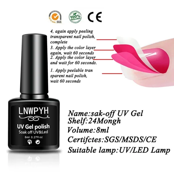 Acrylic Nails Kit Gel Polish Set With UV LED Lamp Dryer Tools - Image 6