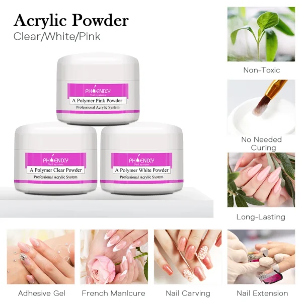 Acrylic Nails Kit: Professional Set, Powder, Glitter, Extension, Nail Tools - Image 4
