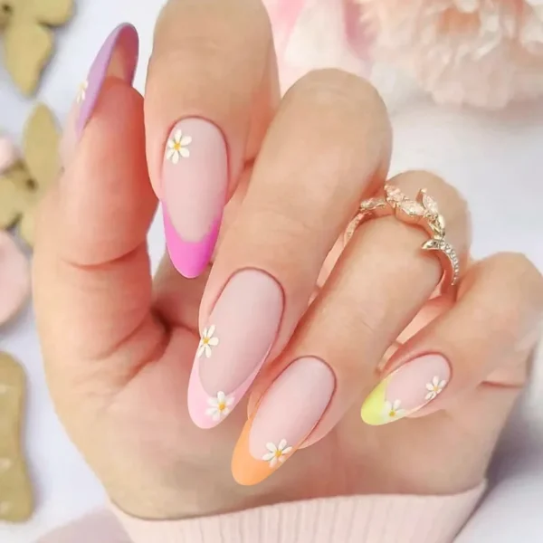 Acrylic Nails Kit Nude Pink Gel Polish Set with UV LED Base Top Coat - Image 3