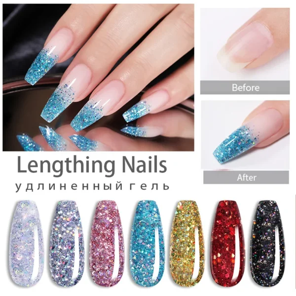 Acrylic Nails Kit With UV Gel, Extension & Nail Polish Set - Image 5