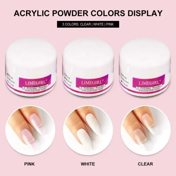 Acrylic Nails Kit With Lamp, Art Decorations, Tips, Manicure Tools - Image 8