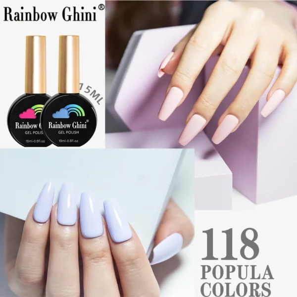 Acrylic Nails Kit With 118 Colors Gel Polish Long-Lasting - Image 4