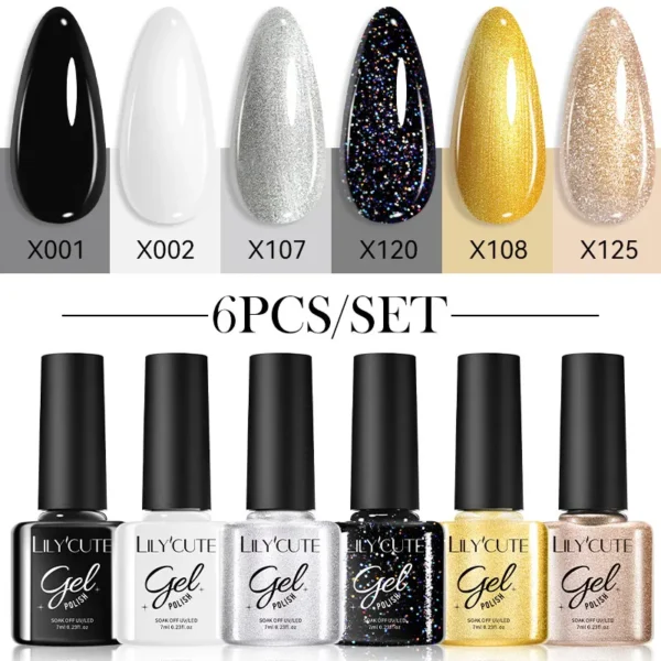 Acrylic Nails Kit With 6Pcs Gel Polish For Nail Art Design - Image 3