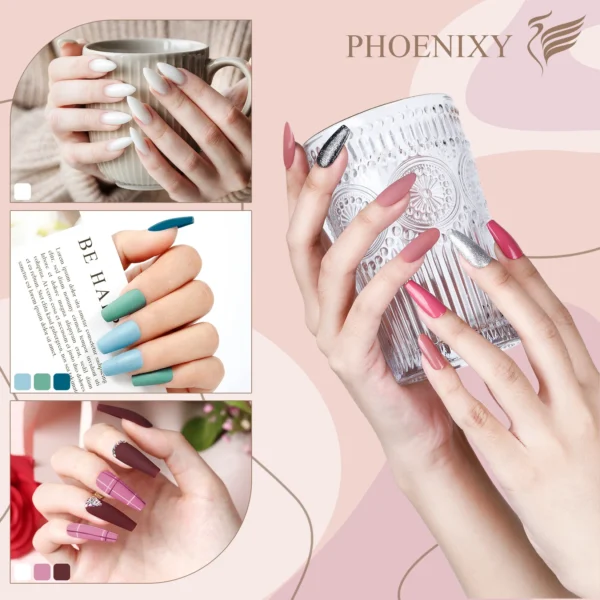Acrylic Nails Kit Gel Polish Set with UV LED Lamp Dryer - Image 2