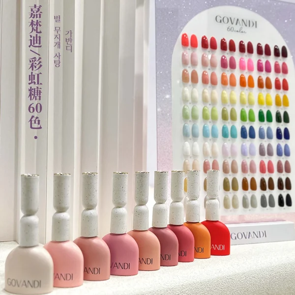Acrylic Nails Kit With 60 Macaron Gel Colors, UV Polish - Image 6