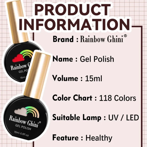 Acrylic Nails Kit With 118 Colors Gel Polish Long-Lasting - Image 3