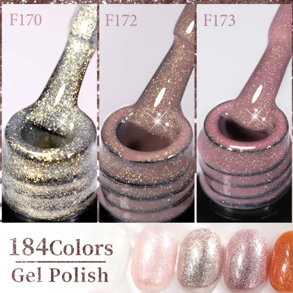 Acrylic Nails Kit 6Pcs Autumn Winter Gel Polish Manicure Set - Image 9