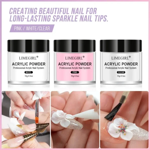 Acrylic Nails Kit With Powder, Liquid Monomer, Extension Tools Set - Image 2